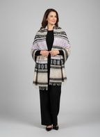 Châle en laine de Yack – Tissé à la main 🌸 provenant du cachemire