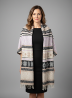 Châle en laine de Yack – Tissé à la main 🌸 provenant du cachemire