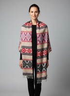 Châle en laine de Yack – Tissé à la main 🌸 provenant du cachemire