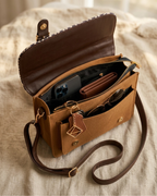 Sac à main brun clair multicolore – Élégant et  pratique