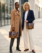 Sac à main brun clair multicolore – Élégant et  pratique