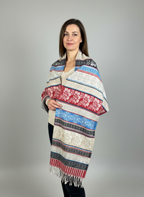 Châle en laine de Yack – Tissé à la main 🌸 provenant du cachemire