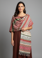 Châle en laine de Yack – Tissé à la main 🌸 provenant du cachemire