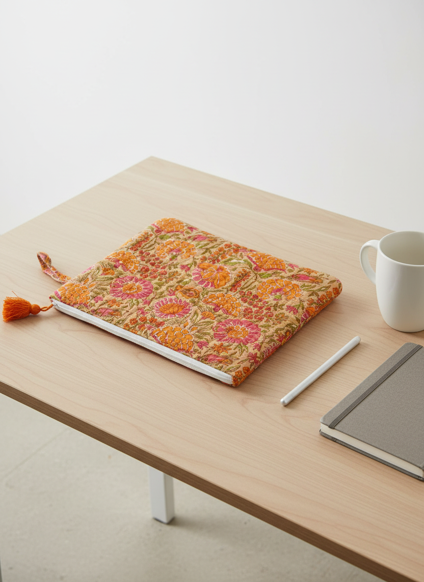 Pochette matelassée 13″ – Protection parfaite pour tablette -  Ouverture du zip : environ 30 cm (L’appareil doit pouvoir passer par cette largeur d’ouverture.)