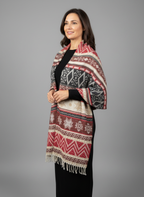 Châle en laine de Yack – Tissé à la main 🌸 provenant du cachemire