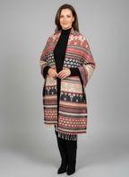 Châle en laine de Yack – Tissé à la main 🌸 provenant du cachemire