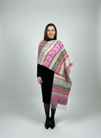 Châle en laine de Yack – Tissé à la main 🌸 provenant du cachemire