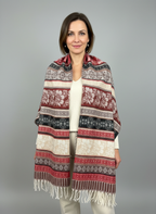 Châle en laine de Yack – Tissé à la main 🌸 provenant du cachemire