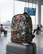 Mehrfarbiger Rucksack mit Blumen-Jacquard – Elegant, Strapazierfähig und Praktisch