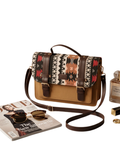Sac à main brun clair multicolore – Élégant et  pratique