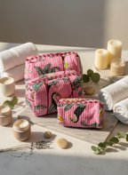 Kit 3 trousses de différentes tailles Rose  – Design Animal