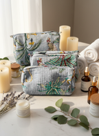 Kit 3 trousses de différentes tailles Bleue clair – Design Animal