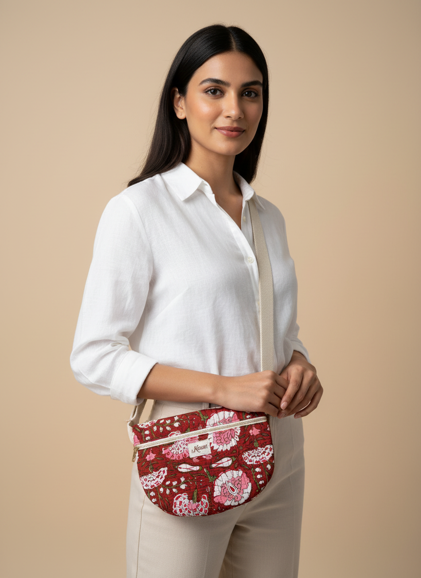 Sacoche originale en coton matelassé – Motifs original