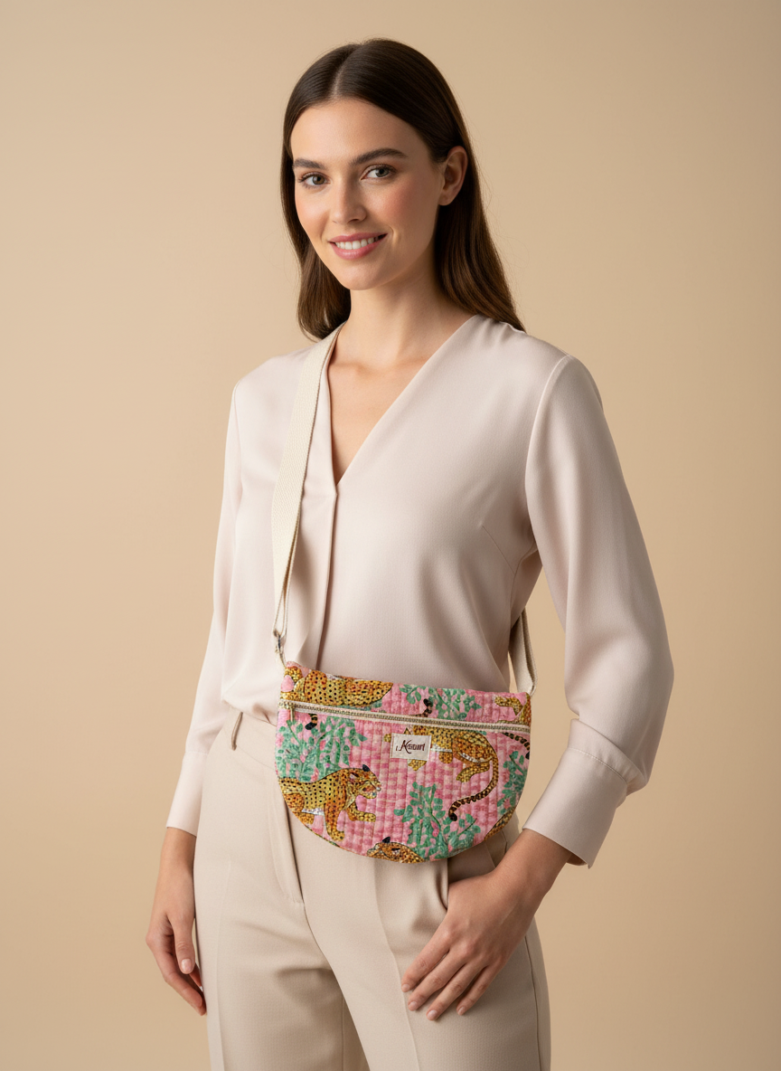 Sacoche originale en coton matelassé – Motifs original