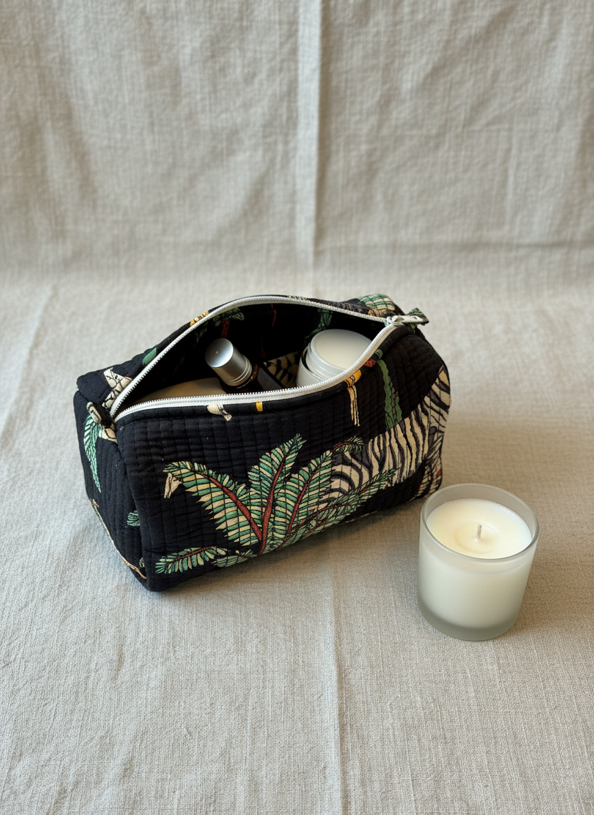 Kit 3 trousses de différentes tailles Noir  – Design Animal