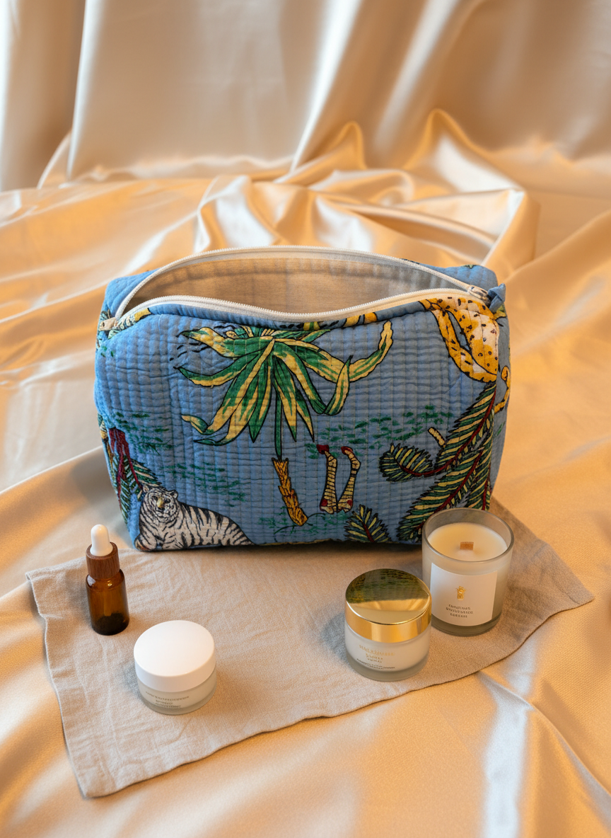 Kit 3 trousses de différentes tailles Bleue foncée – Design Animal