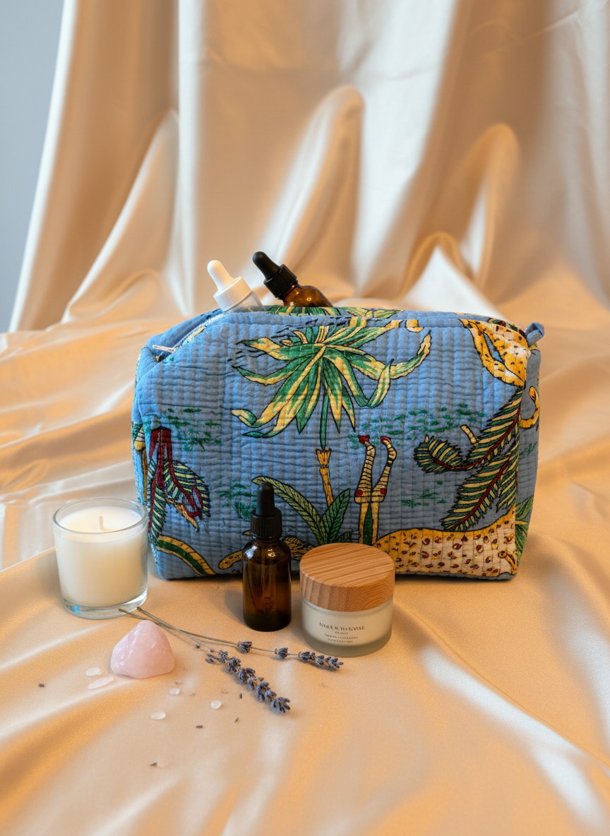 Kit 3 trousses de différentes tailles Bleue foncée – Design Animal