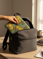 🧑‍💻 Housse d’ordinateur | Coton matelassé & intérieur imperméable