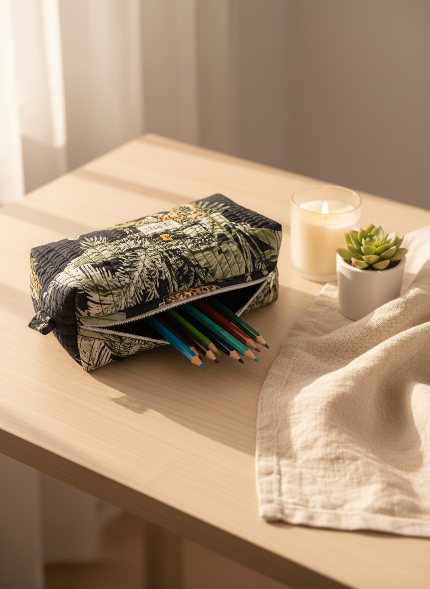 Trousse à crayons originale – Motifs uniques et colorés