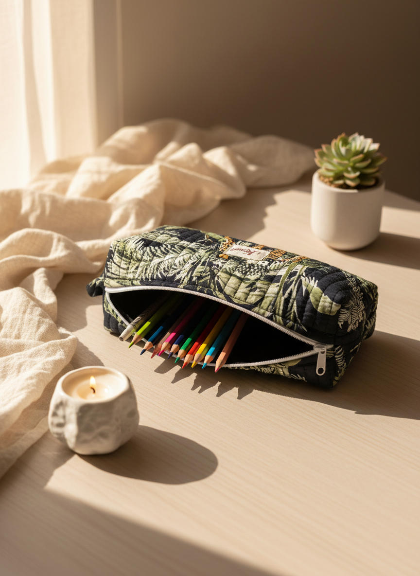 Trousse à crayons originale – Motifs uniques et colorés