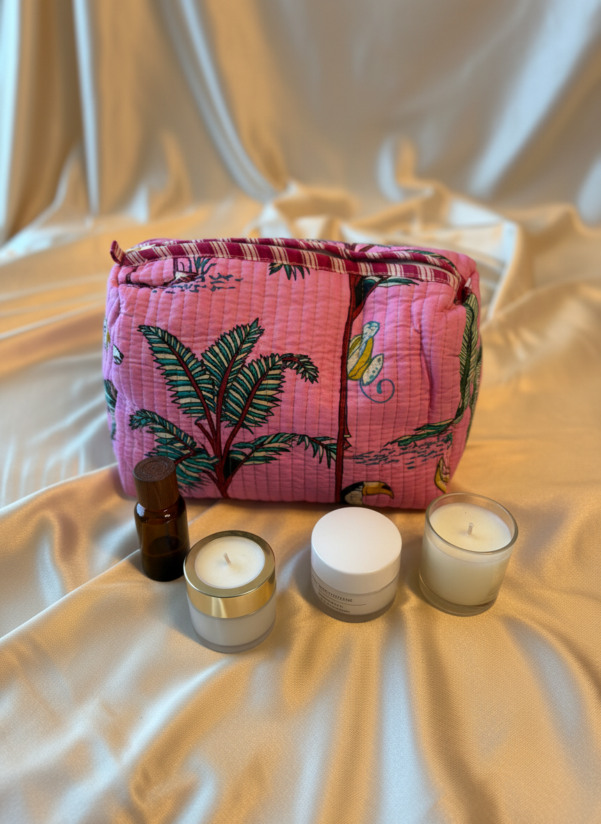 Kit 3 trousses de différentes tailles Rose  – Design Animal