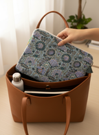 🧑‍💻 Housse d’ordinateur | Coton matelassé & intérieur imperméable