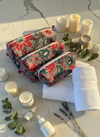 Kit 3 trousses de différentes tailles Multicolore – Design Fleurs