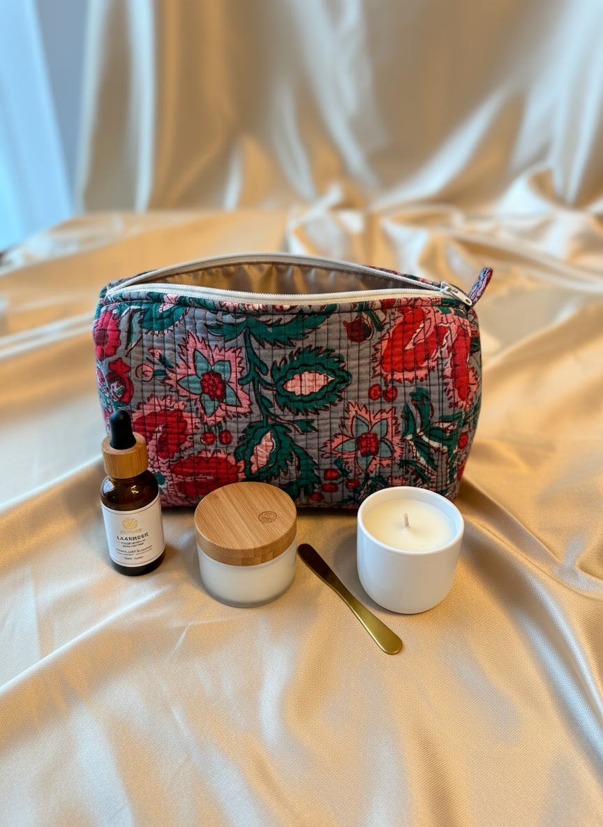 Kit 3 trousses de différentes tailles Multicolore – Design Fleurs