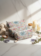 Kit 3 trousses de différentes tailles Multicolore – Design Fleurs