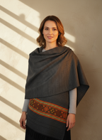 Châle en laine de Yack – Tissé à la main 🌸 provenant du cachemire