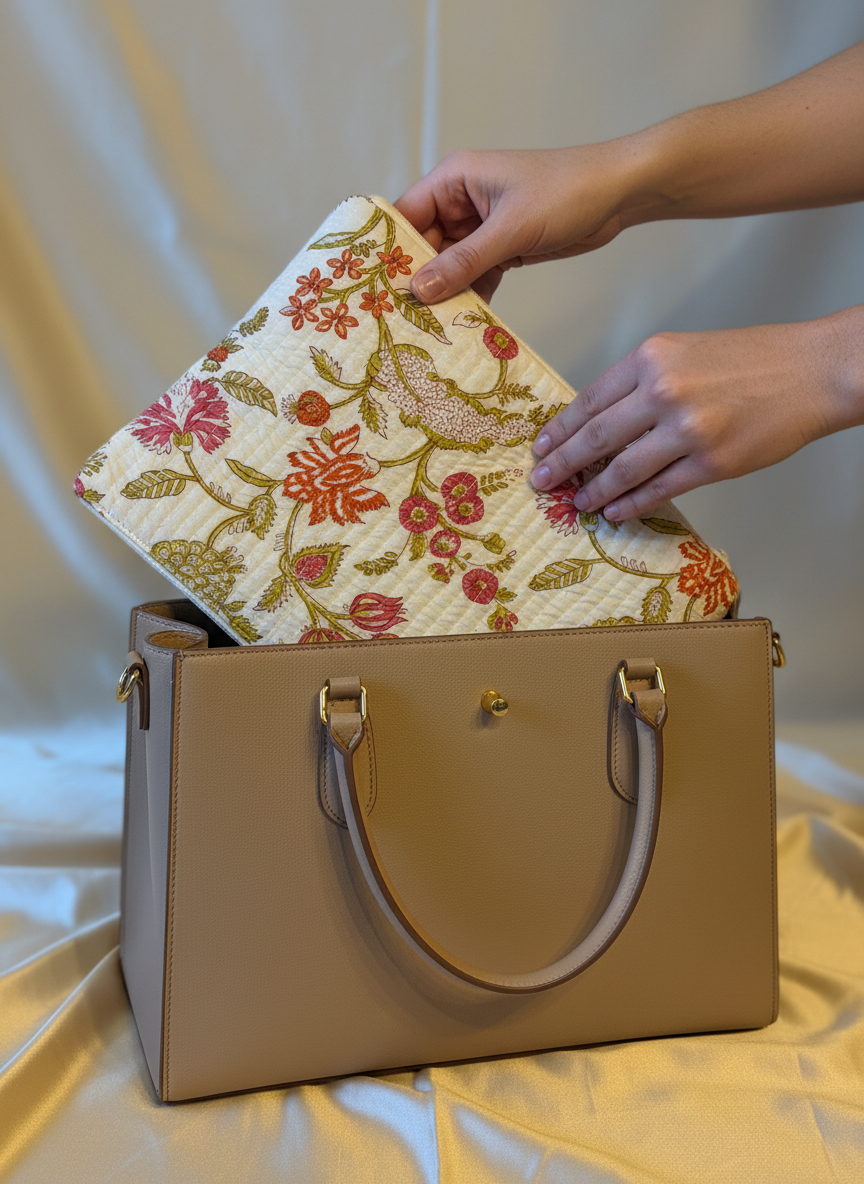 💻 Pochette MacBook 15" (2023–2025) – 38 × 26 cm – Ouverture zip 34,9 cm – Motif Floral