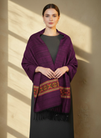 Châle en laine de Yack – Tissé à la main 🌸 provenant du cachemire