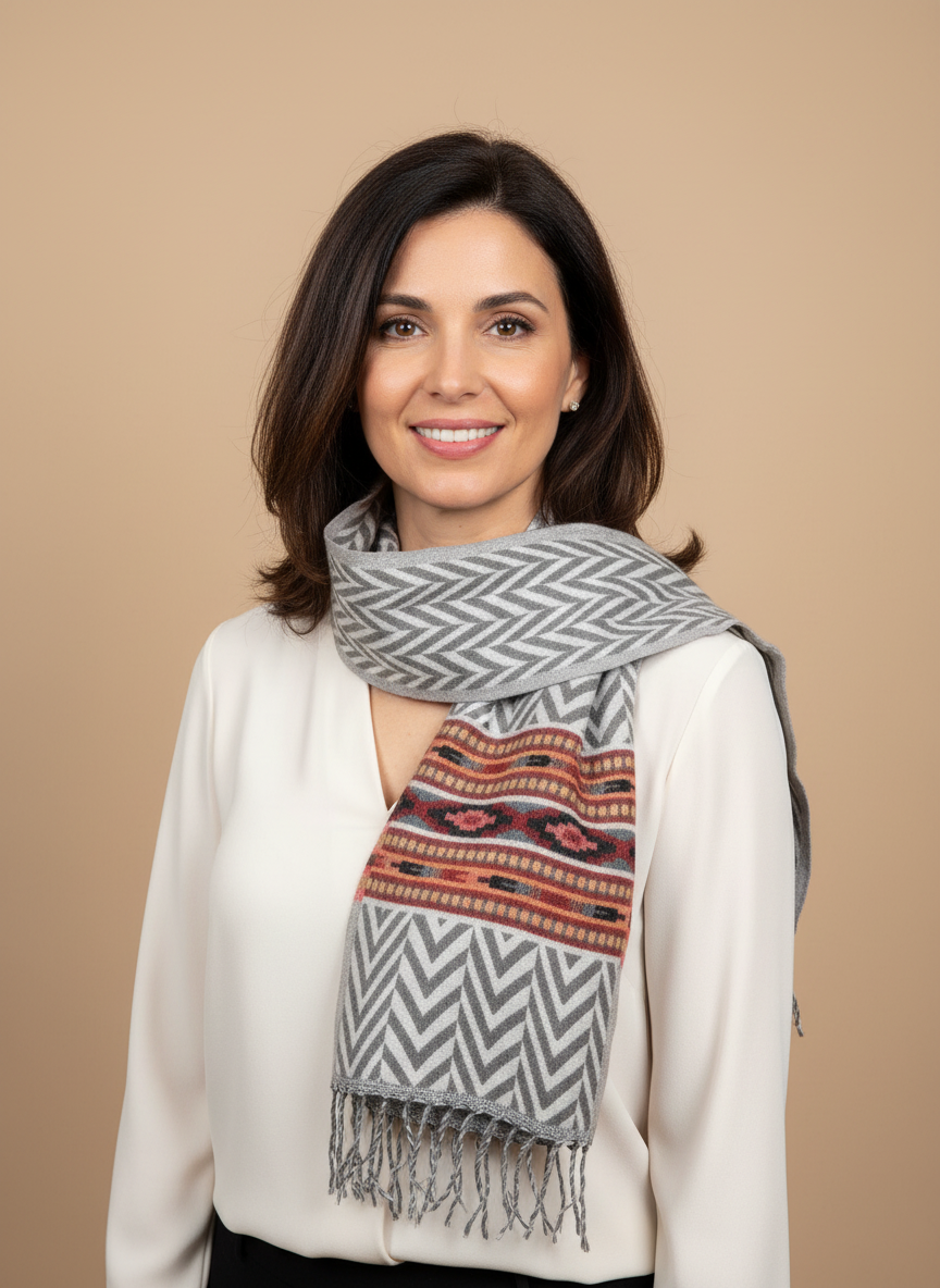 Écharpe en laine de YACK – Provenant du Cachemir 🌸