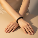 Bracelet en cristal de guérison de lave (8 mm)