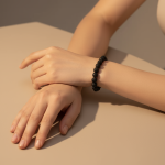 Bracelet en cristal de guérison de lave (8 mm)