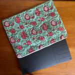 Pochette d'ordinateur 15 pouces design fleurs
