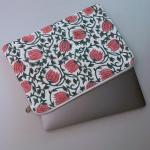 Pochette d'ordinateur 13 pouces design fleurs