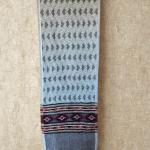 Écharpe en Laine de Yak & Cachemire Motifs Ethniques et Franges Style Chaleureux et Confortable Accessoire Élégant 200x31 cm