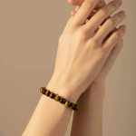 Bracelet En Cristal De Guérison Eye De Tigre (8 Mm)