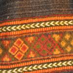 Écharpe en Laine de Yak, Motifs Ethniques et Franges Style Chaleureux et Confortable Accessoire Élégant 200x31 cm