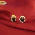 Boucle d'oreille en diamant américain de couleur or