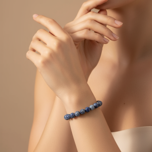 Bracelet en Cristal De Guérison En Sodalite (8 Mm)