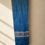 Écharpe en Laine de Yak, Motifs Ethniques et Franges Style Chaleureux et Confortable Accessoire Élégant 200x31 cm