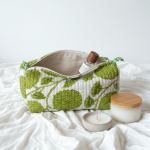 Lot de 3 trousses matelassées imprimé tropical