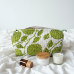 Lot de 3 trousses matelassées imprimé tropical