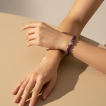 Bracelet "Sérénité" en Véritable Améthyste & Détail Bouddha