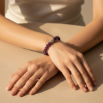 Bracelet "Sérénité" en Véritable Améthyste & Détail Bouddha