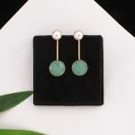 Boucles d’oreilles 2 en 1 perles & pierres