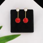 Boucles d’oreilles 2 en 1 perles & pierres