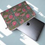 Pochette d'ordinateur 13 pouces design fleurs